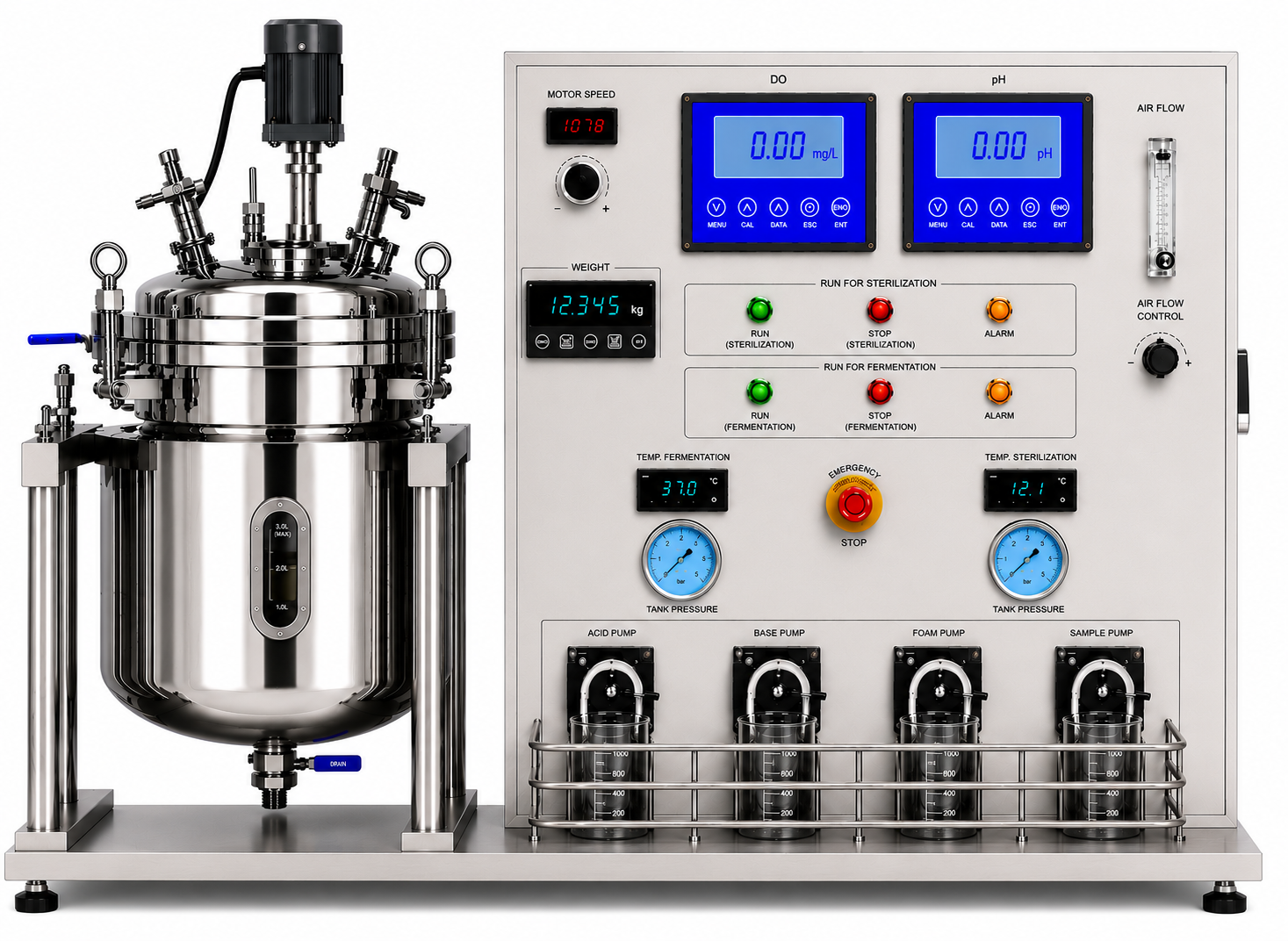 Thiết bị lên men 5L
